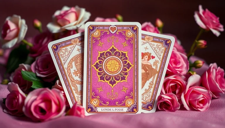 Tirage du tarot pour découvrir l'avenir amoureux dans une ambiance romantique.