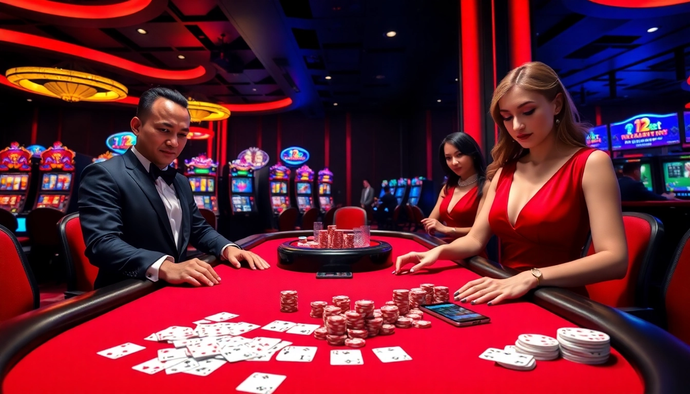 Experience the thrill of live betting at 12bet casino with vibrant tables and gaming action.