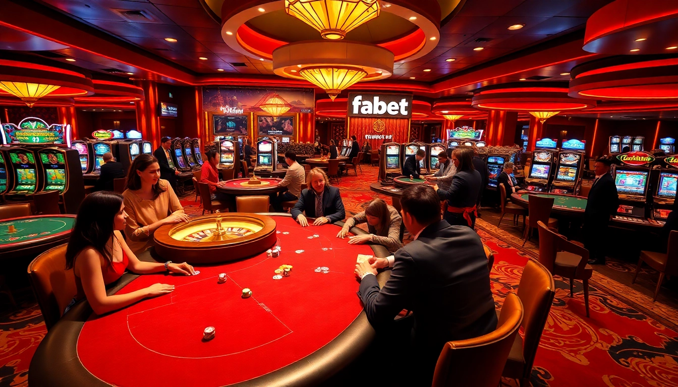 Experience the excitement at Fabet with vibrant tables and thrilling casino games.