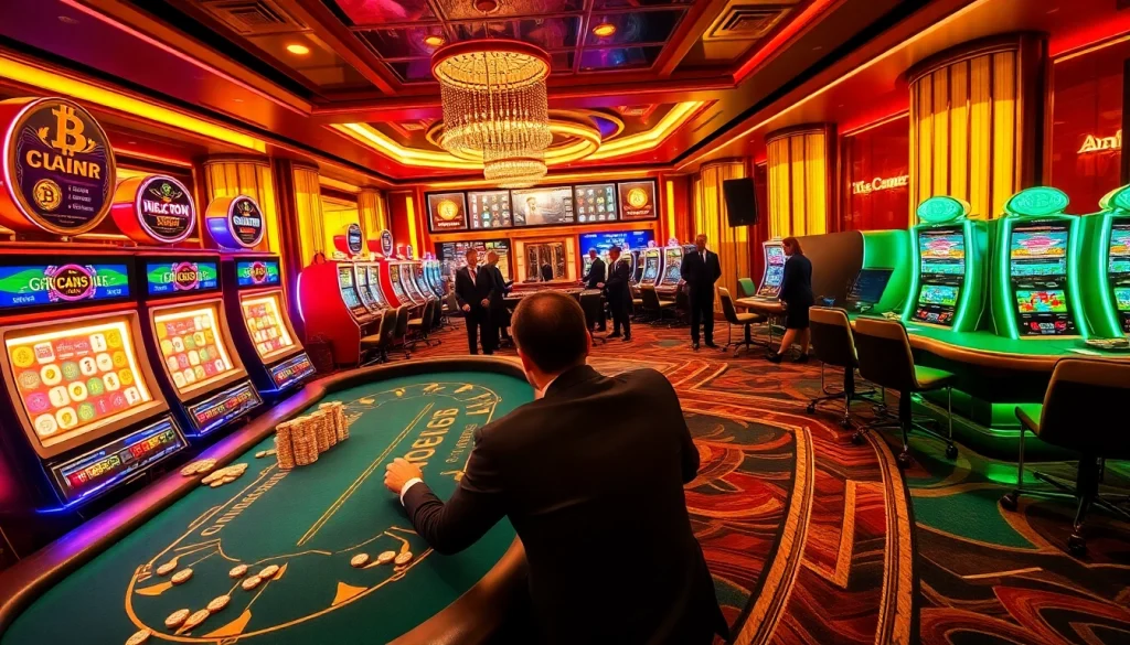 Vivez l'excitation des casinos Bitcoin avec des machines à sous dynamiques et des parties de poker à gros enjeux.