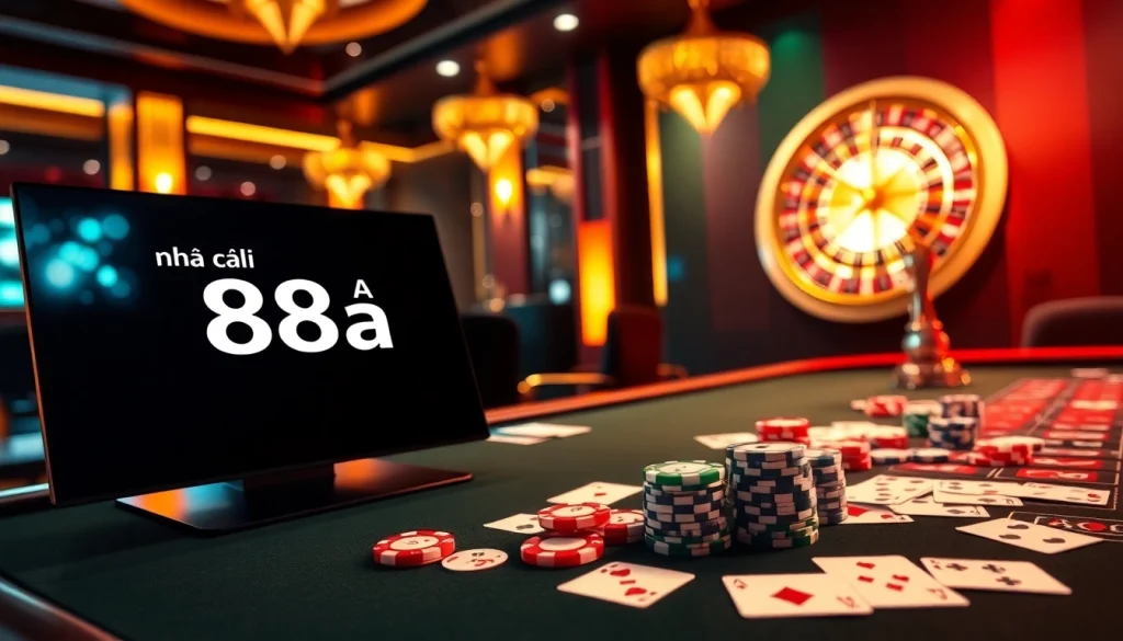 Experience the thrill at nhà cái 88aa with vibrant casino tables and dynamic games.