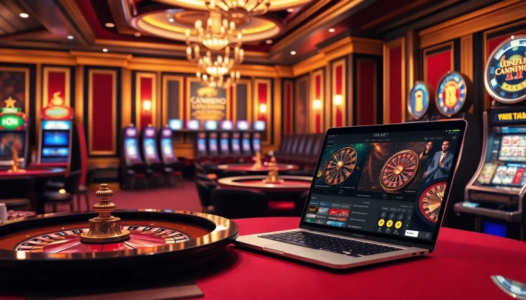 Experience the thrill of gambling with OXBET trang chủ at luxurious casino tables and vibrant slot machines.