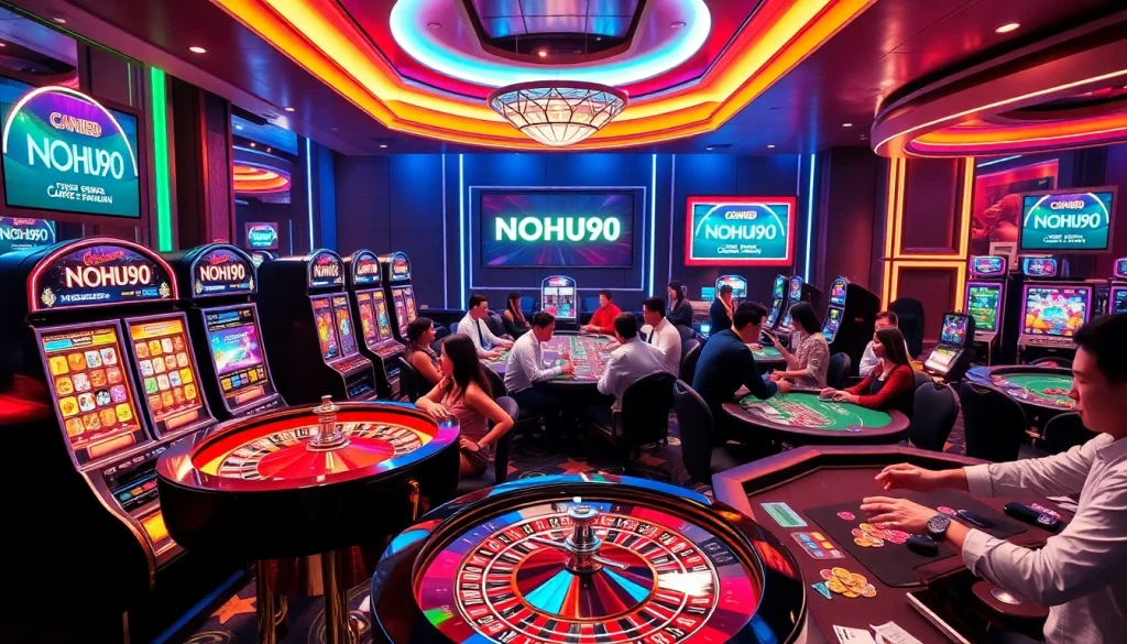 Experience the thrill of online gambling at https://nohu90.ac/ with vibrant gaming tables and exciting slot machines.
