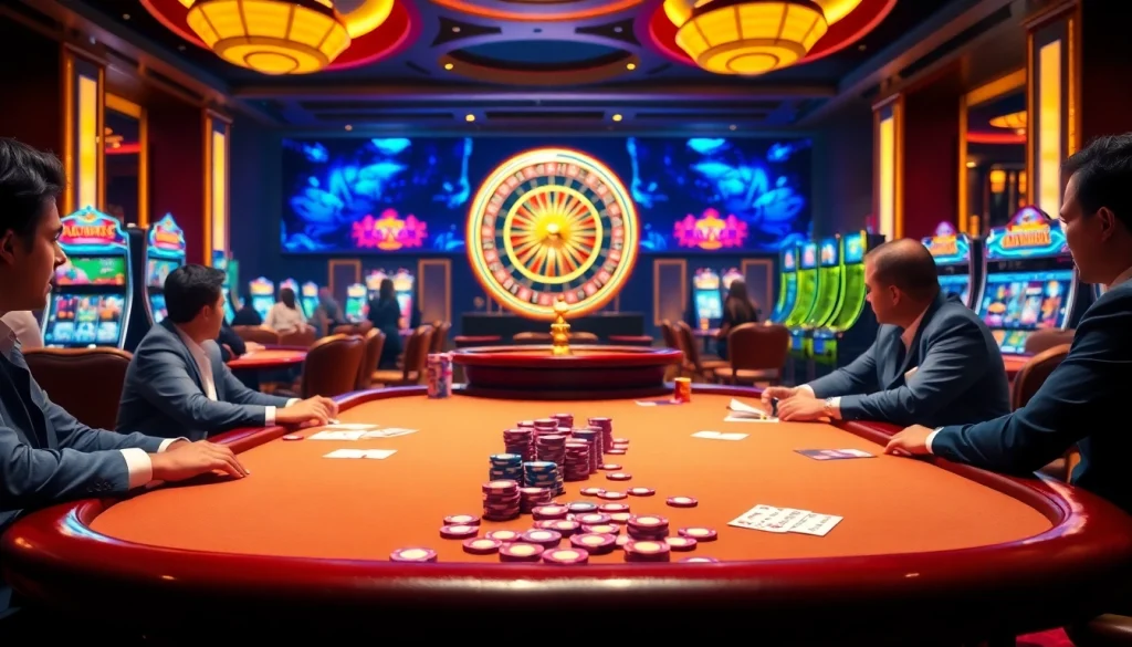 Experience the excitement of online gambling at hz88mie.com with vibrant casino visuals and engaging gameplay.
