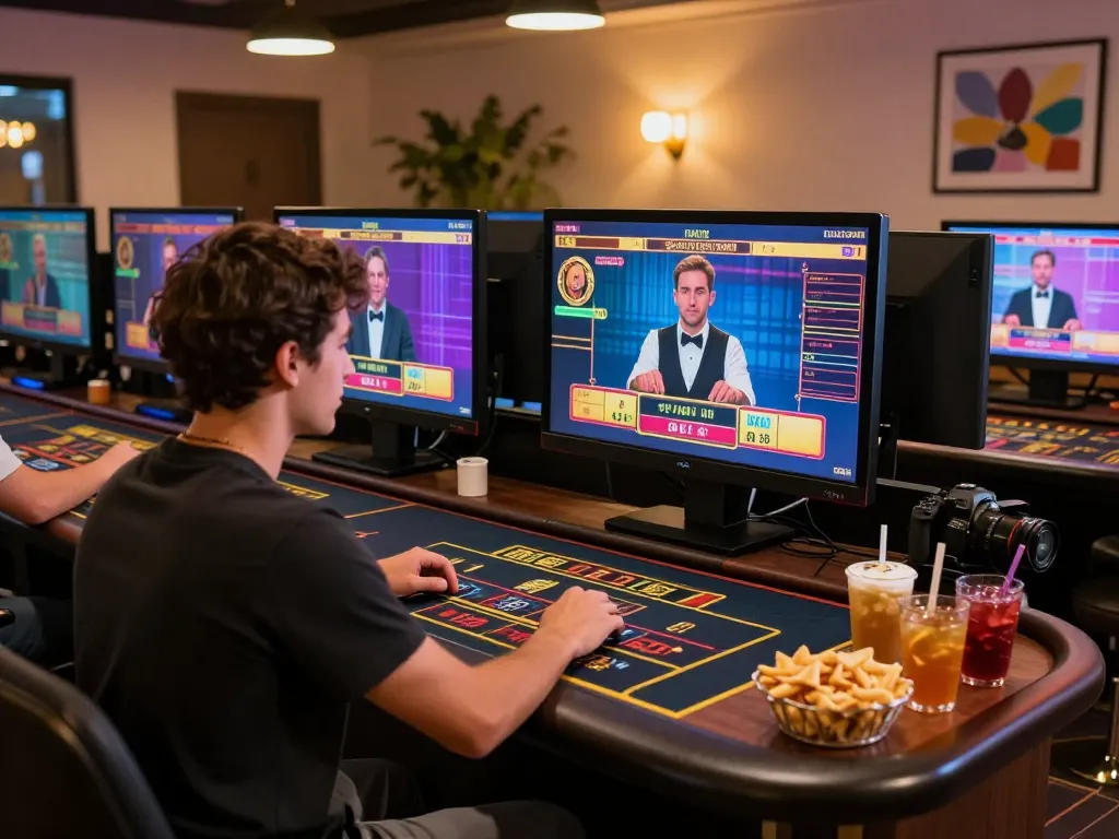 Engaging gaming experience at RED88 online casino with live dealer games and cozy atmosphere.