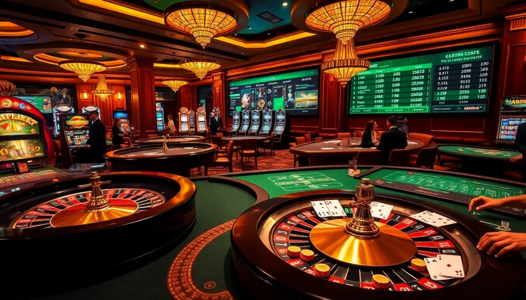 Win big at a lively casino with poker chips, a roulette wheel, and cards from https://max88.faith/.